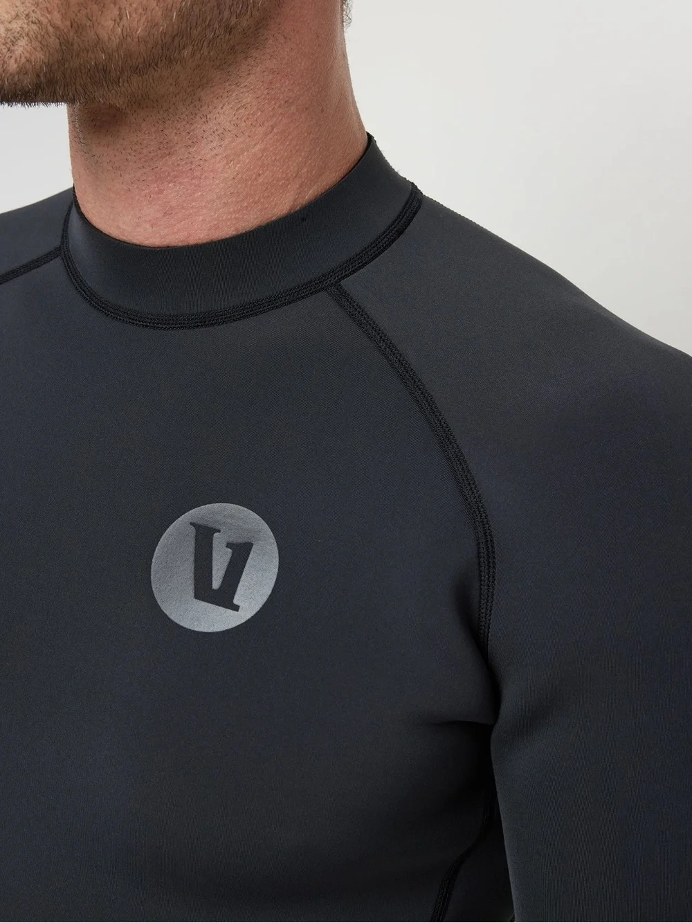 Vuori Men's Black Short Sleeve Yulex Wetsuit Top